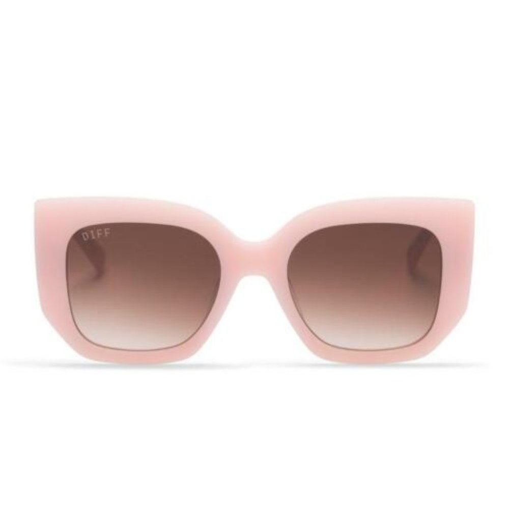 UNCOMMON JAMES DIFF RETRO CREAMY PINK SUNGLASSES NEW
